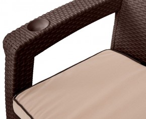 Комплект кресел Yalta Premium Double Seat (Ялта) шоколадный (+подушки под спину) в Верхней Пышме - verhnyaya-pyshma.mebel24.online | фото 2