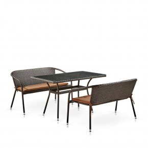 Комплект мебели из иск. ротанга T286A/S139A-W53 Brown в Верхней Пышме - verhnyaya-pyshma.mebel24.online | фото 2