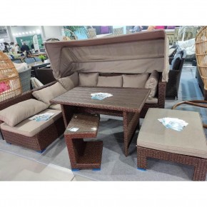Комплект мебели с диваном AFM-320B-T320 Brown в Верхней Пышме - verhnyaya-pyshma.mebel24.online | фото 2