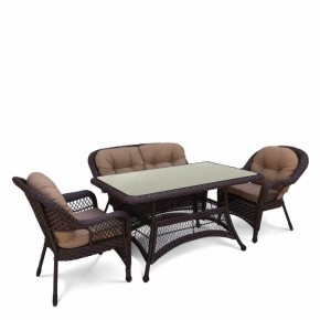 Комплект плетеной мебели T130/LV-520BB-Brown_Beige в Верхней Пышме - verhnyaya-pyshma.mebel24.online | фото 1
