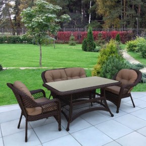 Комплект плетеной мебели T130/LV-520BB-Brown_Beige в Верхней Пышме - verhnyaya-pyshma.mebel24.online | фото 2