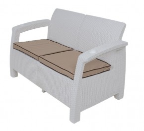 Комплект уличной мебели Yalta Premium Terrace Set (Ялта) белый (+подушки под спину) в Верхней Пышме - verhnyaya-pyshma.mebel24.online | фото 2