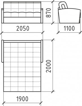 КОРАЛЛ 2 Диван БД 1800 в Верхней Пышме - verhnyaya-pyshma.mebel24.online | фото 5