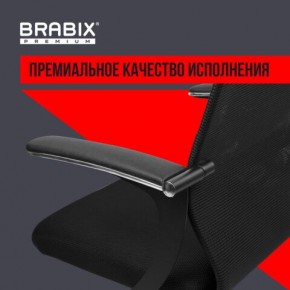 Кресло BRABIX PREMIUM "Ultimate EX-801" хром, плотная двойная сетка Х2, черное, 532917 в Верхней Пышме - verhnyaya-pyshma.mebel24.online | фото 3