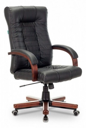 Кресло для руководителя KB-10WALNUT/B/LEATH в Верхней Пышме - verhnyaya-pyshma.mebel24.online | фото