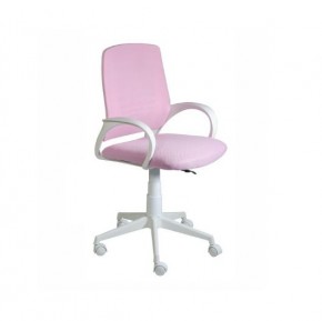 Кресло Ирис White сетка/ткань розовая в Верхней Пышме - verhnyaya-pyshma.mebel24.online | фото