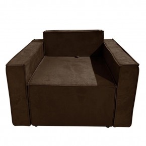 Кресло-кровать Принц КК1-ВК (велюр коричневый) в Верхней Пышме - verhnyaya-pyshma.mebel24.online | фото