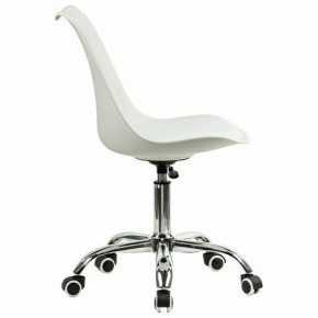 Кресло стул BRABIX "Eames MG-310 CH", хром, пластик белый, экокожа белая, 532923 в Верхней Пышме - verhnyaya-pyshma.mebel24.online | фото 3