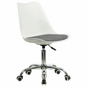 Кресло стул BRABIX "Eames MG-310 CH", хром, пластик белый, ткань серая, 532924 в Верхней Пышме - verhnyaya-pyshma.mebel24.online | фото 2