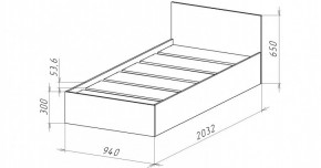 НИЦЦА-13 Кровать 900 с настилом ЛДСП (НЦ.13) в Верхней Пышме - verhnyaya-pyshma.mebel24.online | фото 3