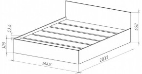 НИЦЦА-14 Кровать 1600 с настилом ЛДСП (НЦ.14) в Верхней Пышме - verhnyaya-pyshma.mebel24.online | фото 3