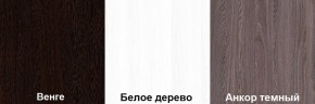 Кровать-чердак Пионер 1 (800*1900) Белое дерево, Анкор темный, Венге в Верхней Пышме - verhnyaya-pyshma.mebel24.online | фото 3