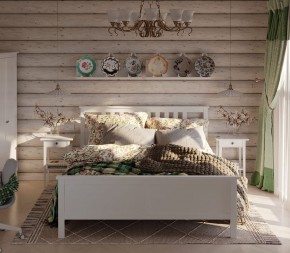 Кровать Кантри двухспальная 180х200, массив сосны, цвет белый в Верхней Пышме - verhnyaya-pyshma.mebel24.online | фото 4