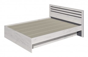 Кровать Лиана 1.6 (Дуб Крафт Белый/Графит) в Верхней Пышме - verhnyaya-pyshma.mebel24.online | фото