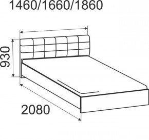 Кровать Лита с подъемным механизмом 1800*2000 в Верхней Пышме - verhnyaya-pyshma.mebel24.online | фото 3