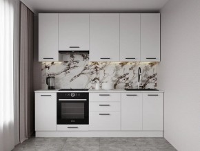 Кухонный гарнитур Белый Глянец 2400 h950 (Стол. 26мм) в Верхней Пышме - verhnyaya-pyshma.mebel24.online | фото 1