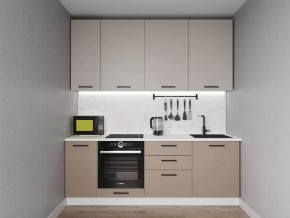 Кухонный гарнитур Каппучино 2200 h950 (Стол. 26мм) в Верхней Пышме - verhnyaya-pyshma.mebel24.online | фото
