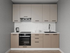 Кухонный гарнитур Каппучино 2400 h950 (Стол. 38мм) в Верхней Пышме - verhnyaya-pyshma.mebel24.online | фото