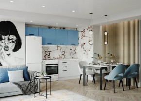 Кухонный гарнитур Капри 2550 (Стол. 38мм) в Верхней Пышме - verhnyaya-pyshma.mebel24.online | фото