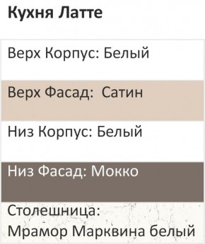 Кухонный гарнитур Латте 2000 (Стол. 38мм) в Верхней Пышме - verhnyaya-pyshma.mebel24.online | фото 3
