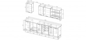 Кухонный гарнитур Ниагара 2800 (Стол. 38мм) в Верхней Пышме - verhnyaya-pyshma.mebel24.online | фото 2