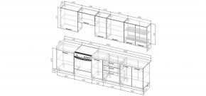Кухонный гарнитур Ниагара 3000 (Стол. 26мм) в Верхней Пышме - verhnyaya-pyshma.mebel24.online | фото 2