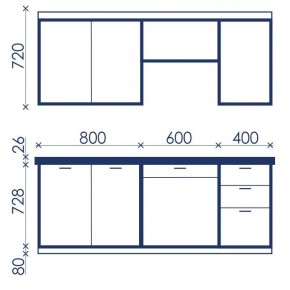 Кухонный гарнитур Ольвия-6 (1.8м) в Верхней Пышме - verhnyaya-pyshma.mebel24.online | фото 4