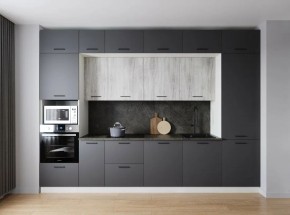 Кухонный гарнитур Санторини 3400 (Стол. 26мм) в Верхней Пышме - verhnyaya-pyshma.mebel24.online | фото