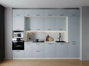 Кухонный гарнитур Смоки 3400 (Стол. 26мм) в Верхней Пышме - verhnyaya-pyshma.mebel24.online | фото