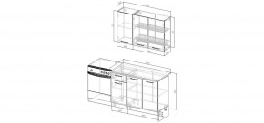 Кухонный гарнитур Умбра 1200 (Стол. 38мм) в Верхней Пышме - verhnyaya-pyshma.mebel24.online | фото 2