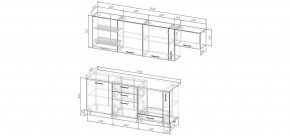Кухонный гарнитур Умбра 2550 (Стол. 38мм) в Верхней Пышме - verhnyaya-pyshma.mebel24.online | фото 2