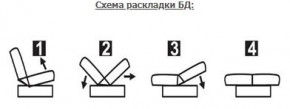 ЛАУРА ЛЮКС Диван Лаура Люкс БД+2подушки в Верхней Пышме - verhnyaya-pyshma.mebel24.online | фото 7
