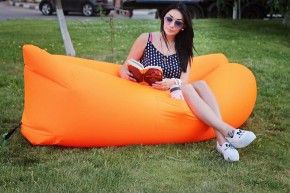 Лежак надувной Lamzac Airpuf Оранжевый в Верхней Пышме - verhnyaya-pyshma.mebel24.online | фото 2