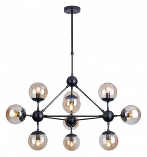Люстра на штанге Arte Lamp Bolla A1664SP-10BK в Верхней Пышме - verhnyaya-pyshma.mebel24.online | фото