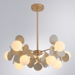 Люстра на штанге Arte Lamp Peacock A1369SP-10GY в Верхней Пышме - verhnyaya-pyshma.mebel24.online | фото 2