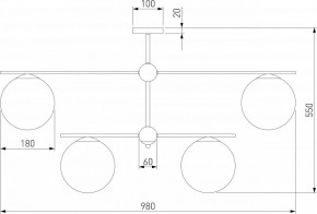Люстра на штанге Eurosvet Marbella 60147/6 латунь в Верхней Пышме - verhnyaya-pyshma.mebel24.online | фото 4