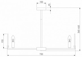Люстра на штанге Eurosvet Marble 60158/7 латунь в Верхней Пышме - verhnyaya-pyshma.mebel24.online | фото 2