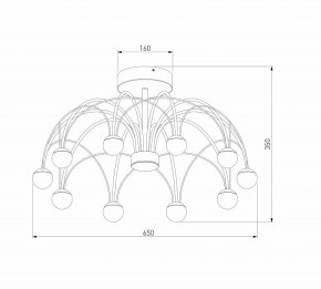 Люстра на штанге Eurosvet Ragno 90035/10 LED черный в Верхней Пышме - verhnyaya-pyshma.mebel24.online | фото 4