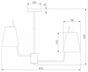 Люстра на штанге Eurosvet Topanga 60173/8 латунь в Верхней Пышме - verhnyaya-pyshma.mebel24.online | фото 4