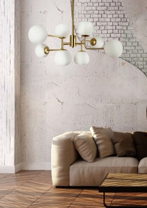 Люстра на штанге Maytoni Erich MOD221-PL-08-G в Верхней Пышме - verhnyaya-pyshma.mebel24.online | фото 5