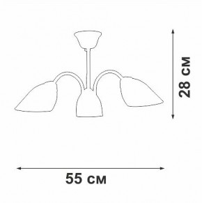 Люстра на штанге Vitaluce V3336 V3336-0/3PL в Верхней Пышме - verhnyaya-pyshma.mebel24.online | фото 3