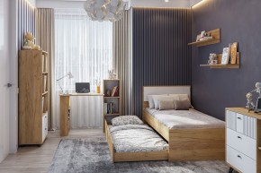 МИЛАН Спальня (Дуб Золотой/Белый матовый) в Верхней Пышме - verhnyaya-pyshma.mebel24.online | фото 46
