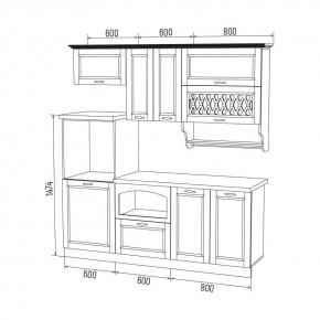 МИЛАНО Кухонный гарнитур 2,0 м Компоновка №3 в Верхней Пышме - verhnyaya-pyshma.mebel24.online | фото 6