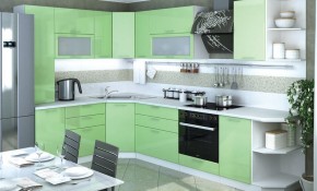 Модульная кухня Ксения Олива в Верхней Пышме - verhnyaya-pyshma.mebel24.online | фото 1