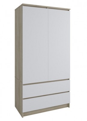 МОРИ МШ 900.1 Шкаф с 2-мя дв. и 2-мя ящ. (Дуб Сонома/Белый) в Верхней Пышме - verhnyaya-pyshma.mebel24.online | фото 1