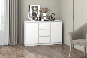 МС "Хилтон" Комод №4 1200 (белый текстурный) в Верхней Пышме - verhnyaya-pyshma.mebel24.online | фото