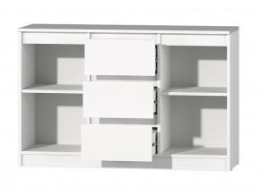 МС "Хилтон" Комод №4 1200 (белый текстурный) в Верхней Пышме - verhnyaya-pyshma.mebel24.online | фото 3