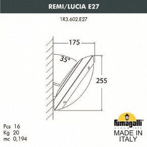 Накладной светильник Fumagalli Lucia 1R3.602.000.LYE27 в Верхней Пышме - verhnyaya-pyshma.mebel24.online | фото 2