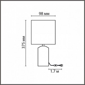 Настольная лампа декоративная Lumion Terazio 8141/1T в Верхней Пышме - verhnyaya-pyshma.mebel24.online | фото 4