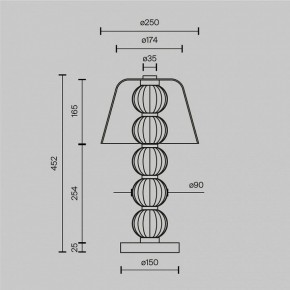 Настольная лампа декоративная Maytoni Amulet MOD555TL-L8G3K в Верхней Пышме - verhnyaya-pyshma.mebel24.online | фото 4